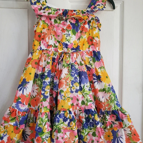 Janie and Jack all over floral print girls dress, size 4 - Picture 3 of 9